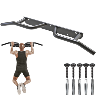 Kipika Heavy Duty Wall Mounted Doorway Pull Up Bar, Multifunctional Chin Up Bar, Portable Fitness Door Bar.