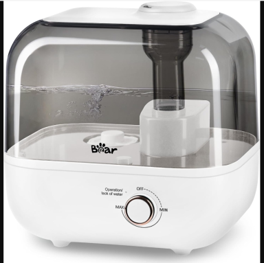 Bear 5L Top Fill Humidifier for Bedroom, 35-Hour Run Time, with Aromatherapy Tray, Ultra Quiet. 