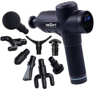 Massage Gun Deep Tissue, Muscle Percussion Massager with 30 Speeds Quiet Hand Massagers with LCD Touch Screen 10 Heads
