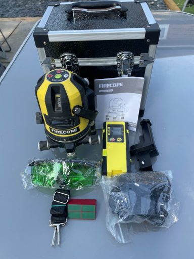Firecore Laser Level Green Professional Line Laser Self-Leveling 50m. RRP £169.99 OUR PRICE £75.00 Firecore Laser Level Green Professional Line Laser Self-Leveling 50m