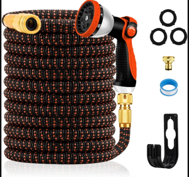 Yofidra Expandable Hose Pipe 150FT, Upgraded 3-Layer Latex, 3/4"&1/2" Metal Fittings, 10 Function Spray. 