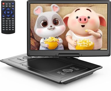 YOTON 16.9" Portable DVD Player with 14.1" HD Swivel Screen for Car. 
